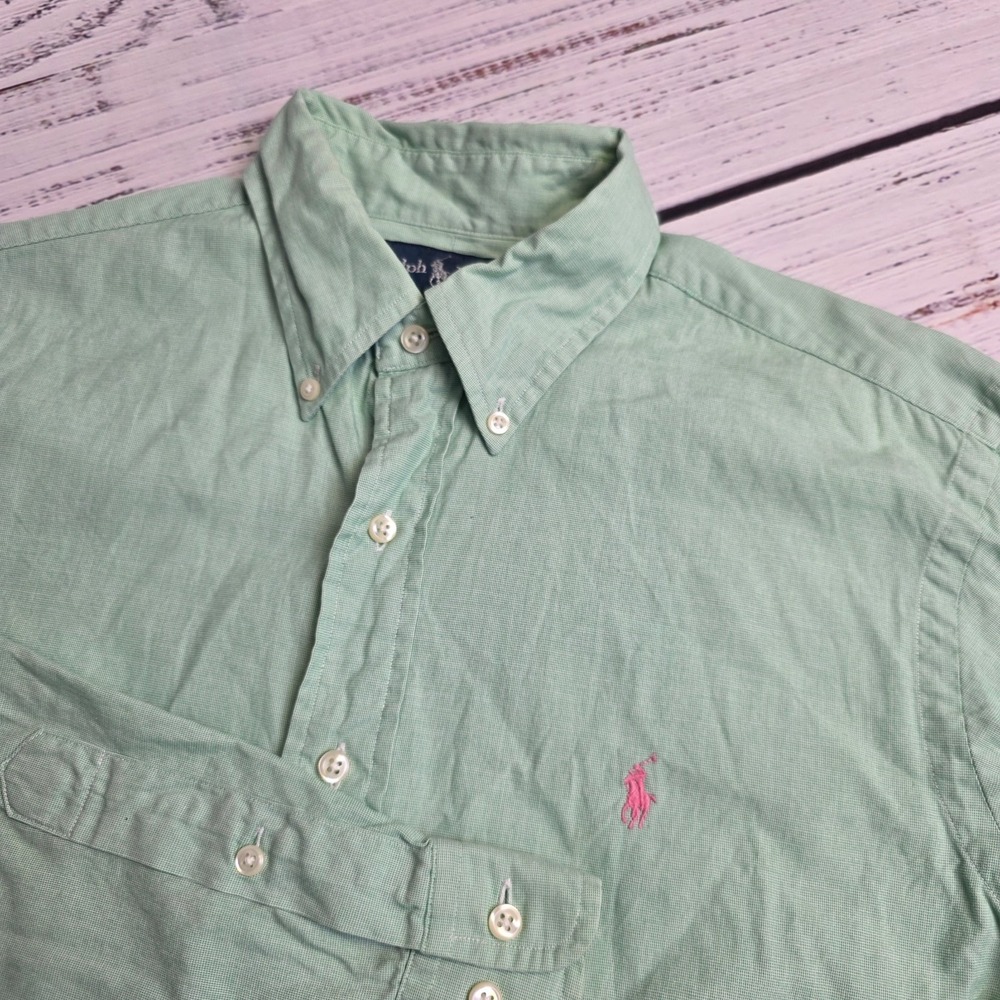 Ralph Lauren Long Sleeve Button Down Shirt‎ Mens 15.5 33/34 Medium Classic Fit